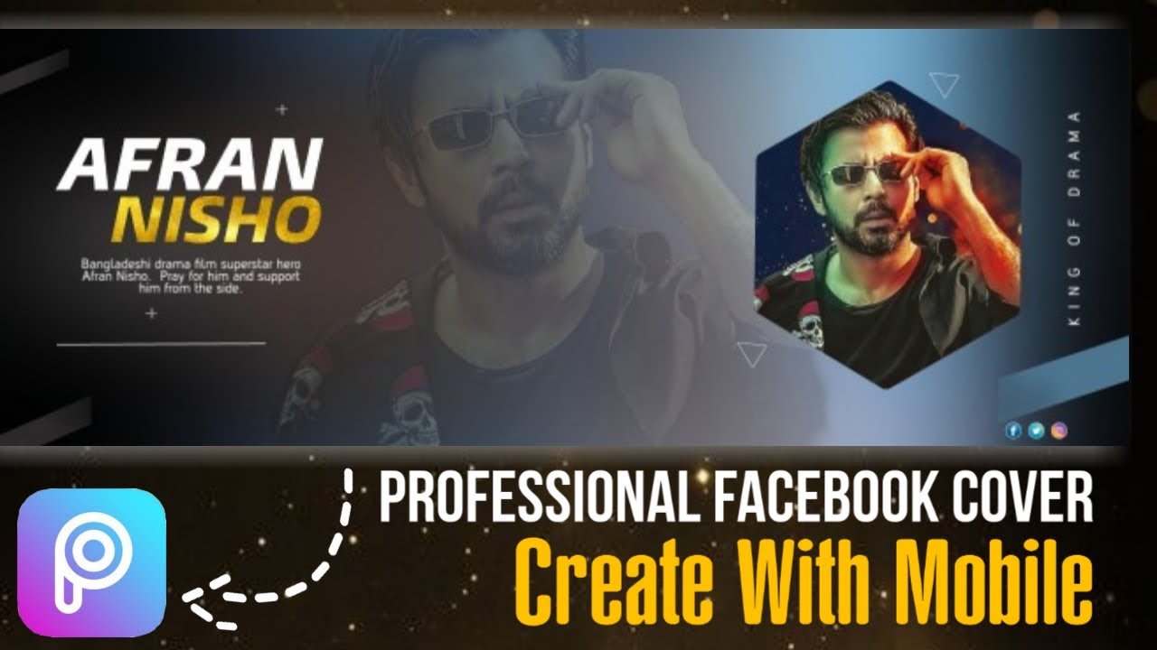 Professional facebook cover create with Picsart | PicsArt Tutorial