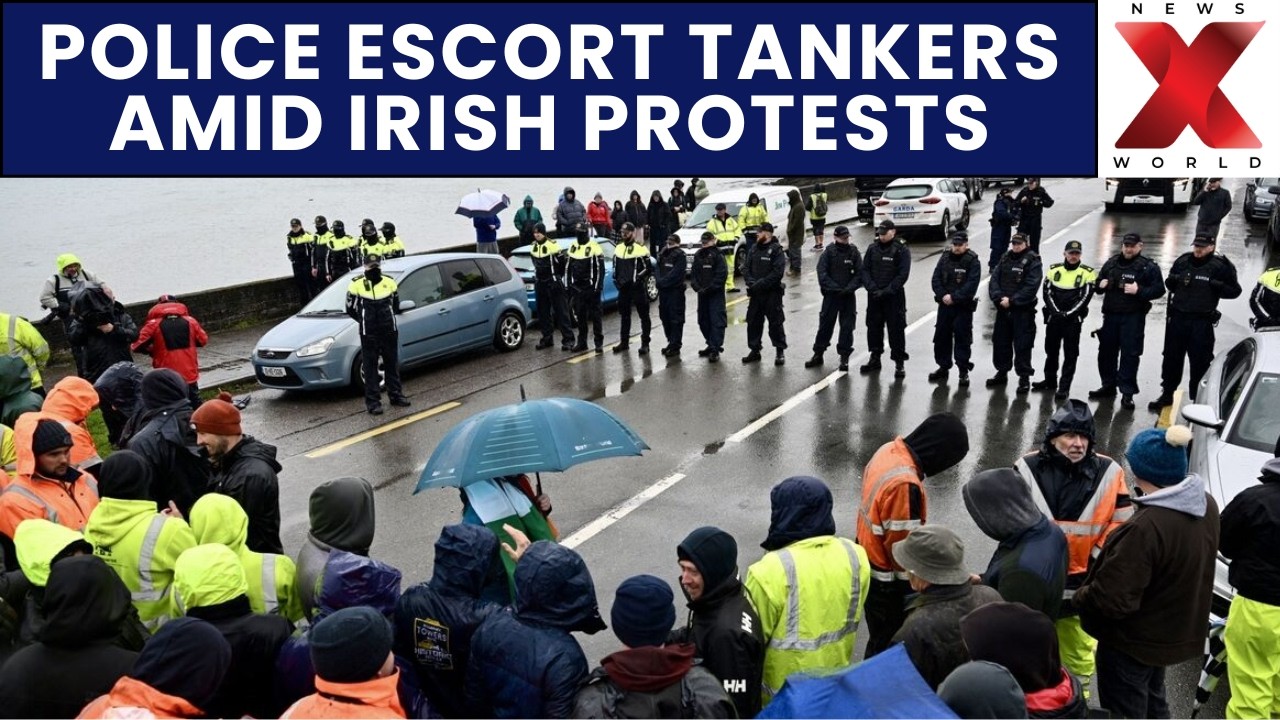 Irish Security Forces Intervene As Protesters Block Oil Tanker Movement Near Refinery | NewsX World