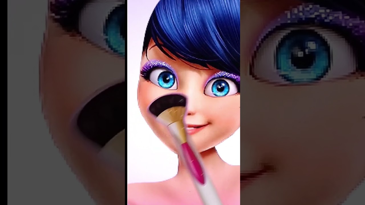 What will Marinette look like as Snow White? #transformation #mashup #art #drawing #ladybug