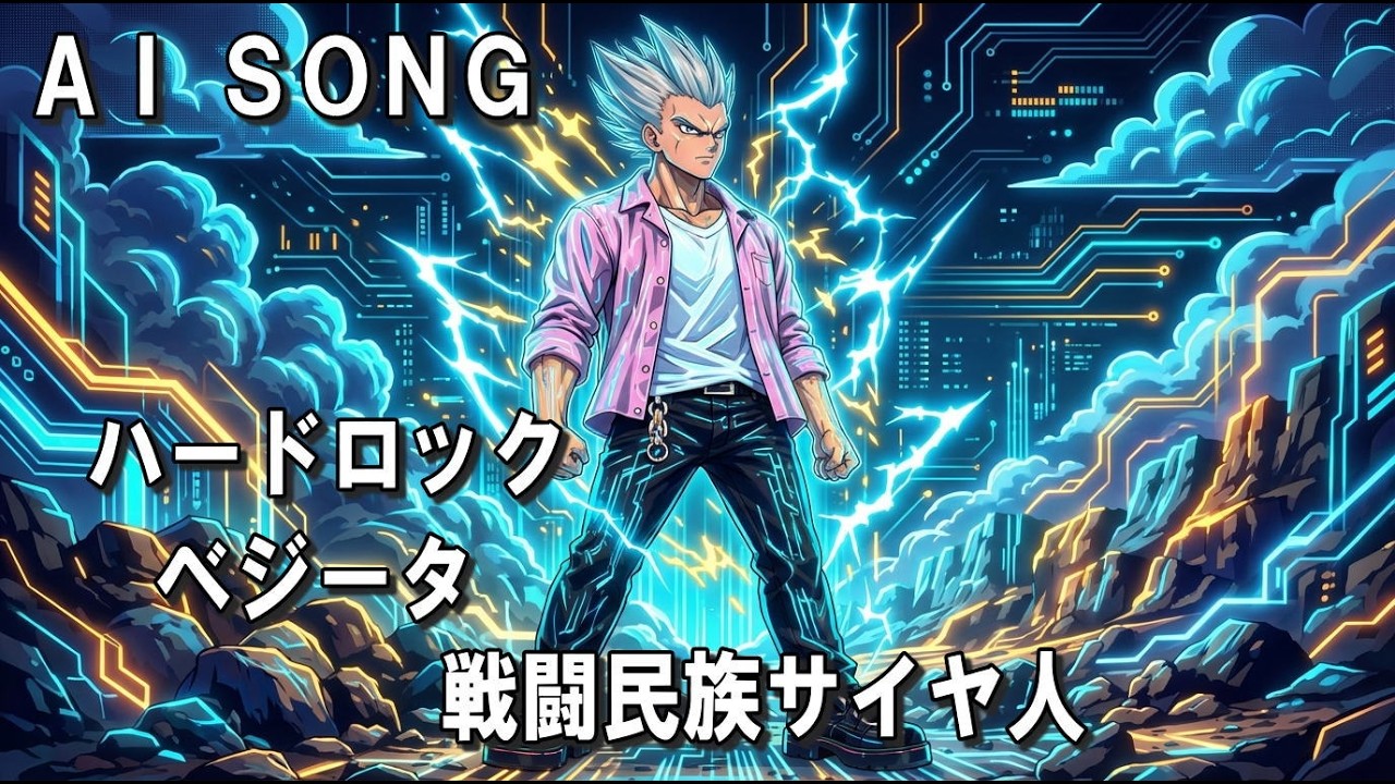 【非公式】ベジータ オリジナルファンソング　ハードロック「Prince of Planet Vegeta 」フルバージョン【AI楽曲/Dragon Ball Fan Made】