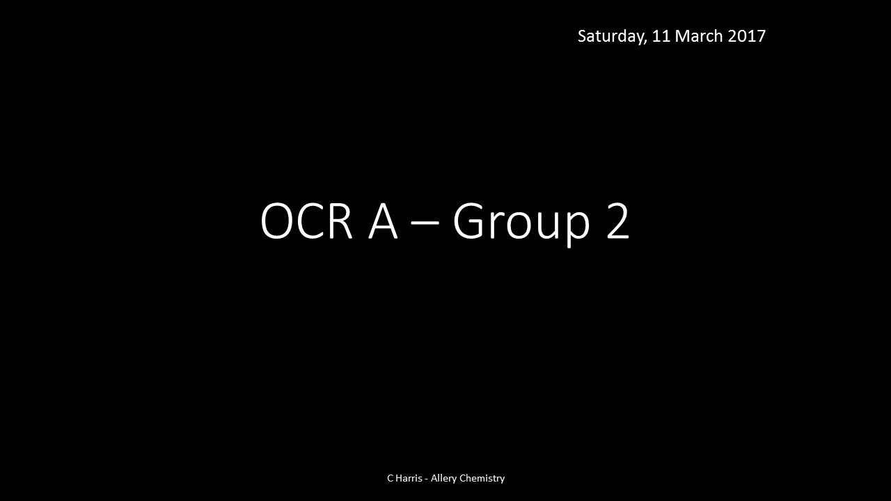 OCR A 3.1.2 Group 2 REVISION