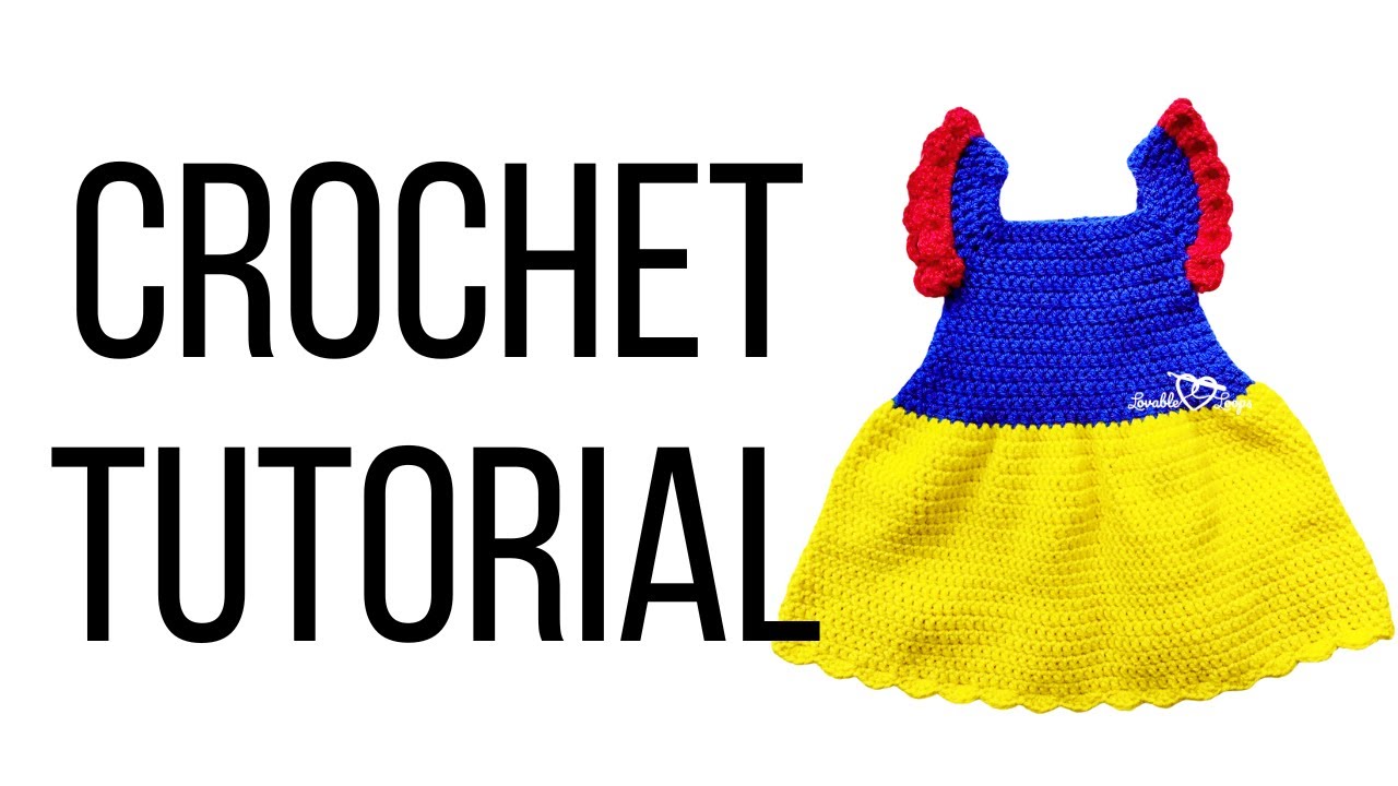 Crochet Snow White Dress Tutorial (part 1 of 2)