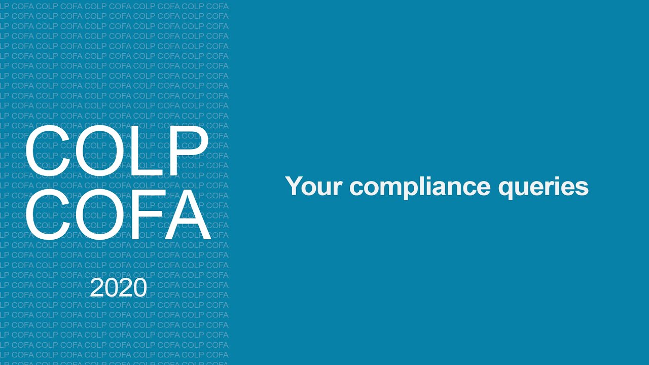 Your compliance queries (Compliance Officers conference 2020)