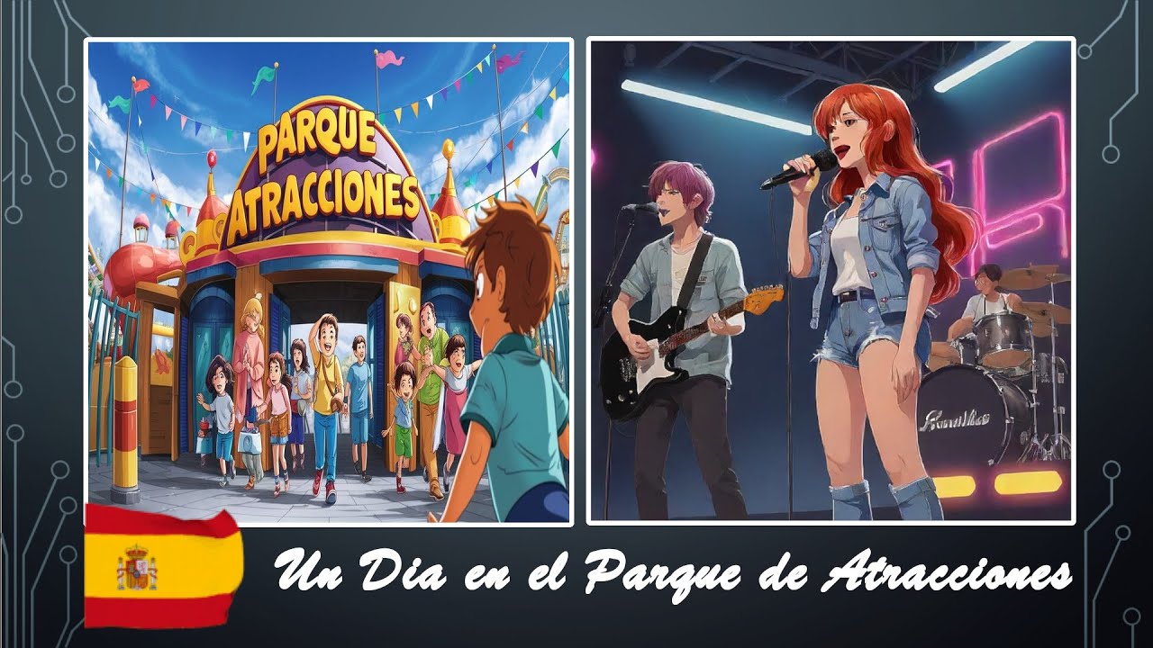 Un dia en el Parque de Atracciones | Aprender con Canciones
