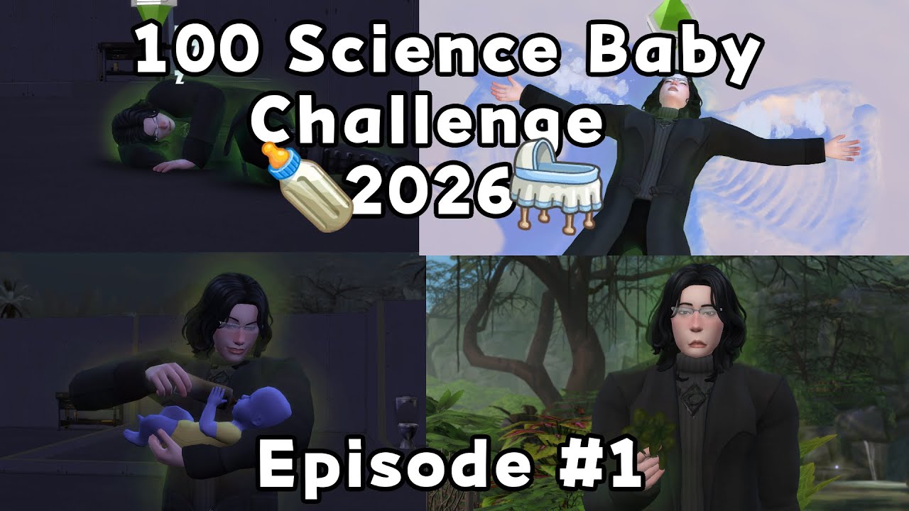 Sims 4 100 Science Baby Challenge 2026 Episode #1