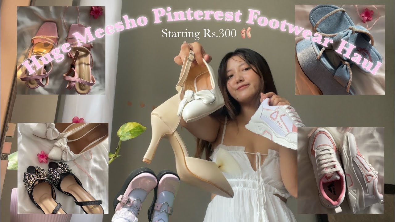 HUGE 🩰 Meesho Pinterest footwear Haul | Affordable | Part 2 🎀