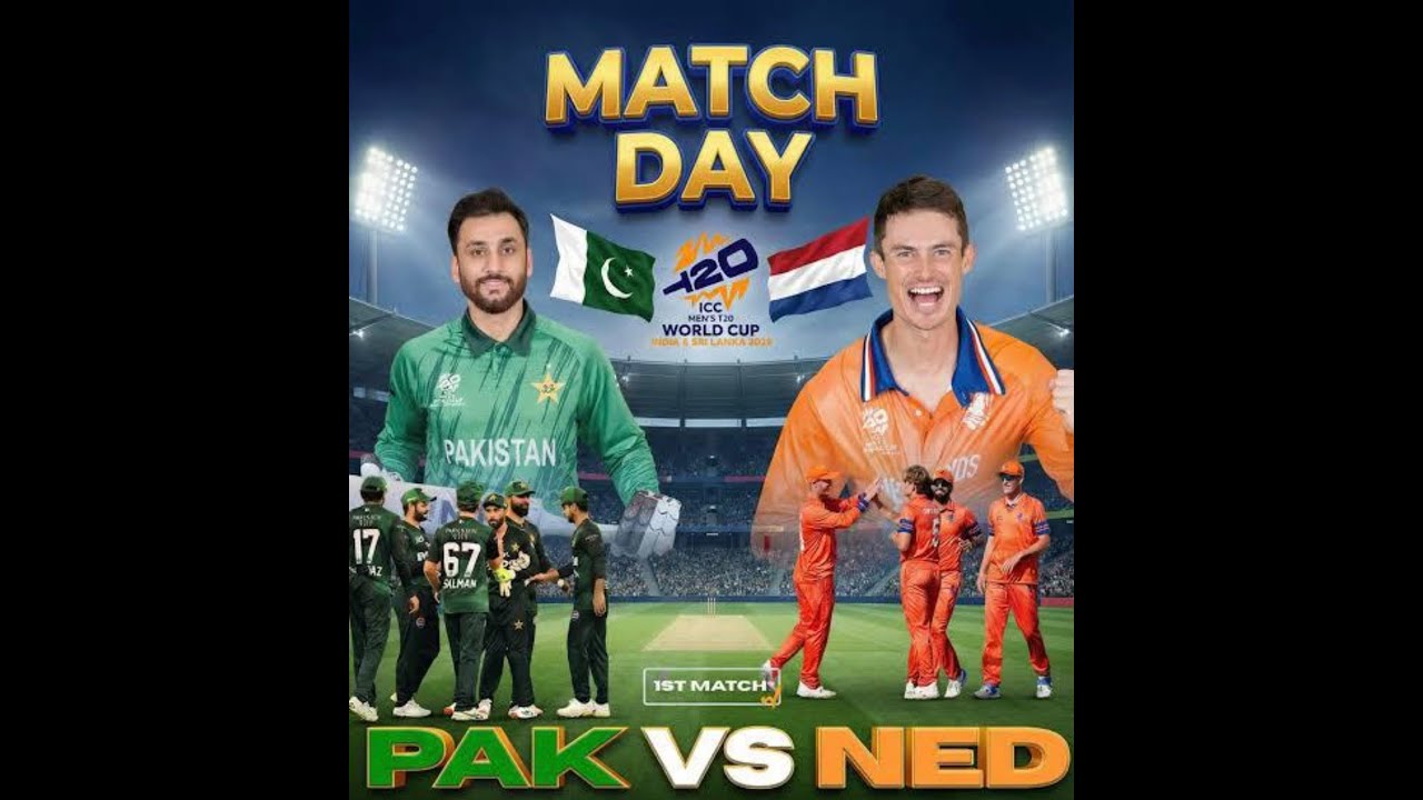Pakistan vs Netherlands 1st T20 Live Match Today | Full highlights Score & Commentary| T20 World cup