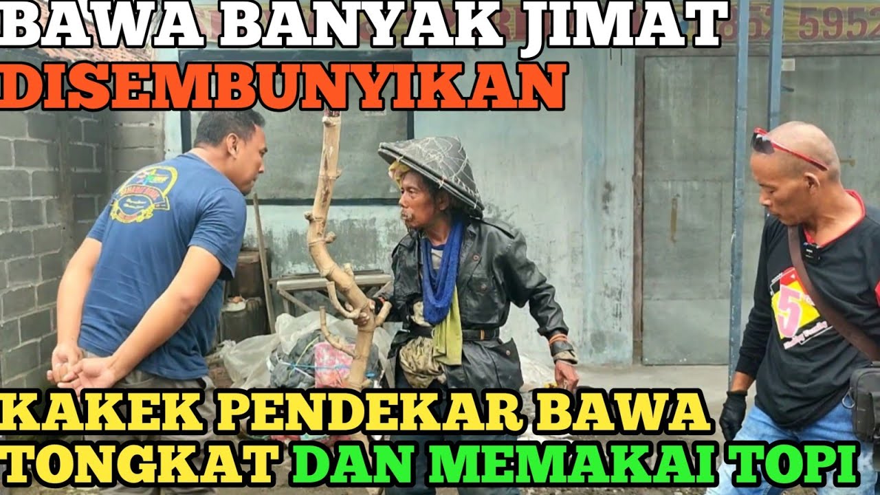 BENER SAJA TIDAK ADA YANG BERANI MENDEKATI.BAWA TONGKAT  KAKEK SEMBUNYIKAN SESUATU DI LIPATAN CELANA