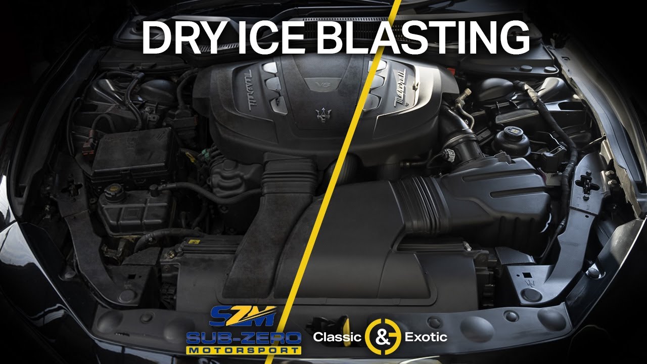 SubZero Motorsport | Dry Ice Blasting | Cleaning a Dirty Maserati Engine Bay