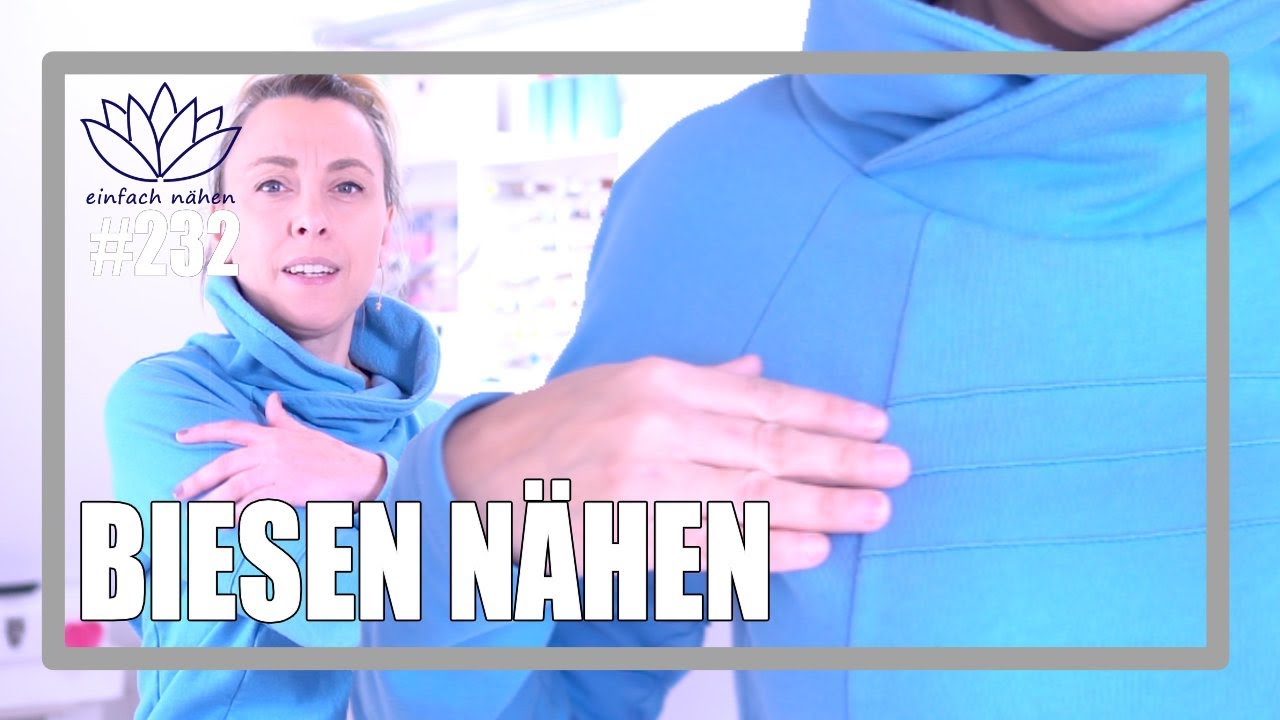 mit Biesen schlichte Schnittmuster aufpeppen | mit Anna von einfach nähen