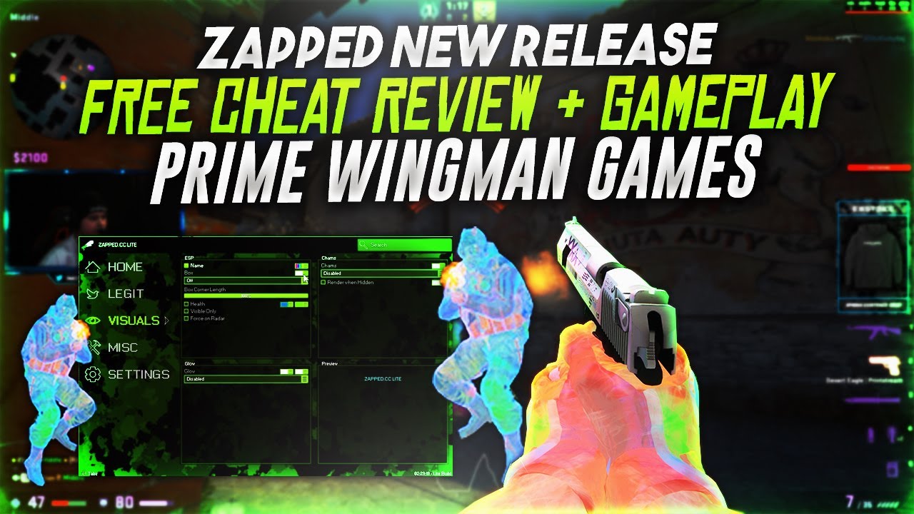 FREE CHEAT REVIEW + PRIME WINGMAN | ZAPPED | CSGO CHEATING | WINGMAN #18