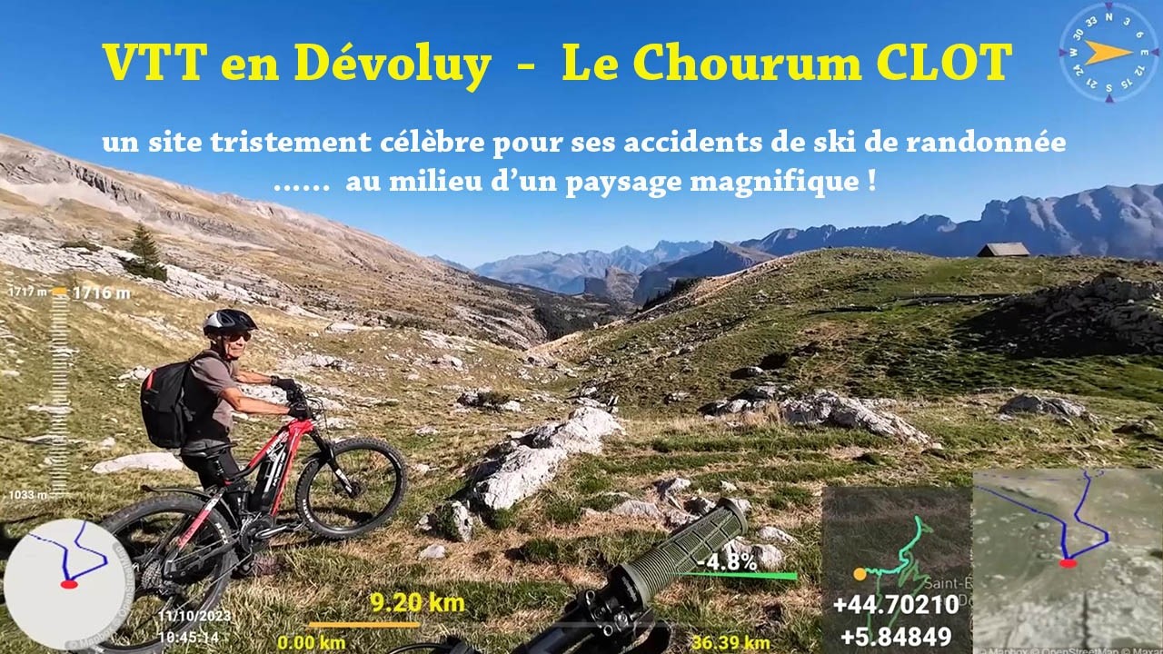 Circuit VTT - en direction du chourum CLOT situé dans le secteur du Grand Ferrand, ( Dévoluy )
