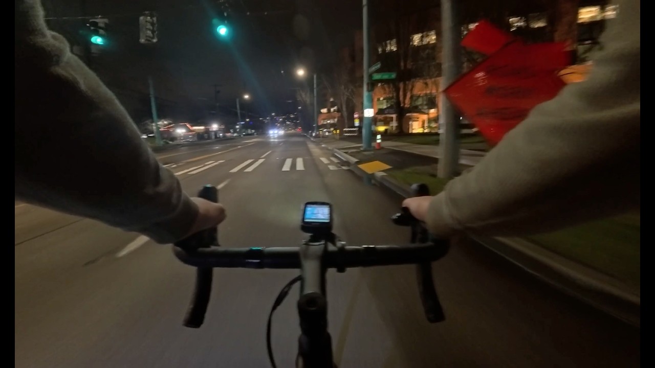east south lake union night cycling