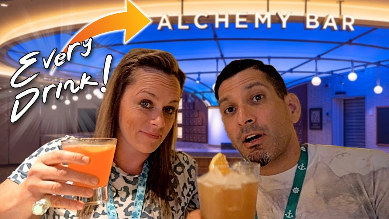 ТЕСТ МЕНЮ! КАЖДЫЙ КОКТЕЙЛЬ | Бар Alchemy | Круиз Carnival