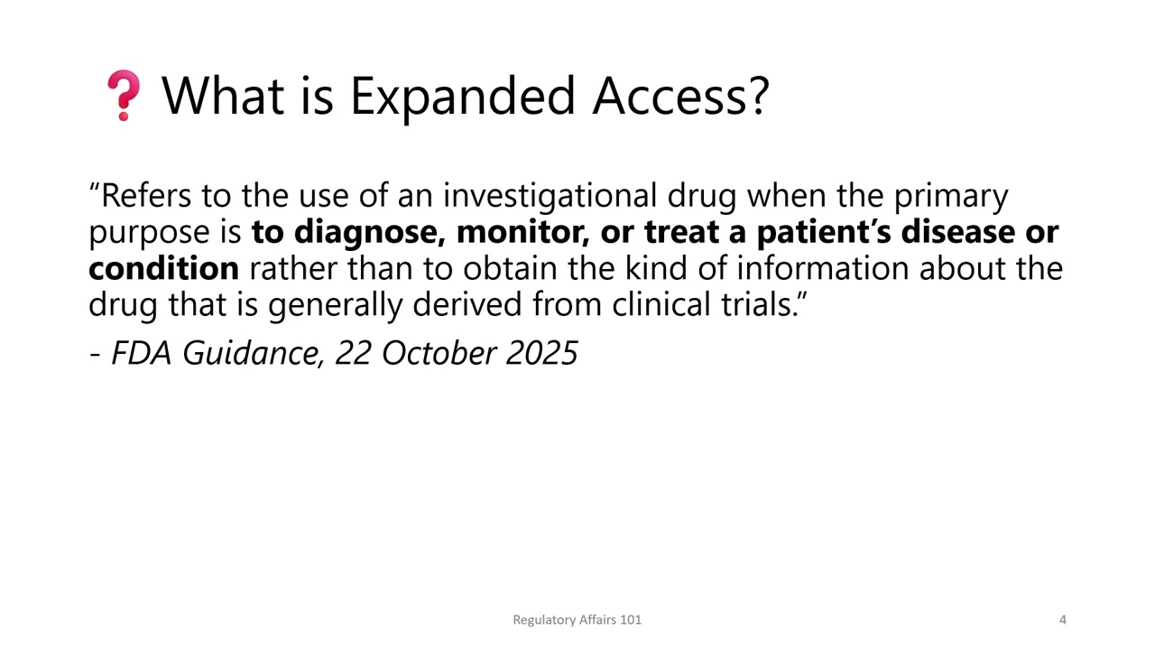 FDA's Expanded Access for Treatment Use