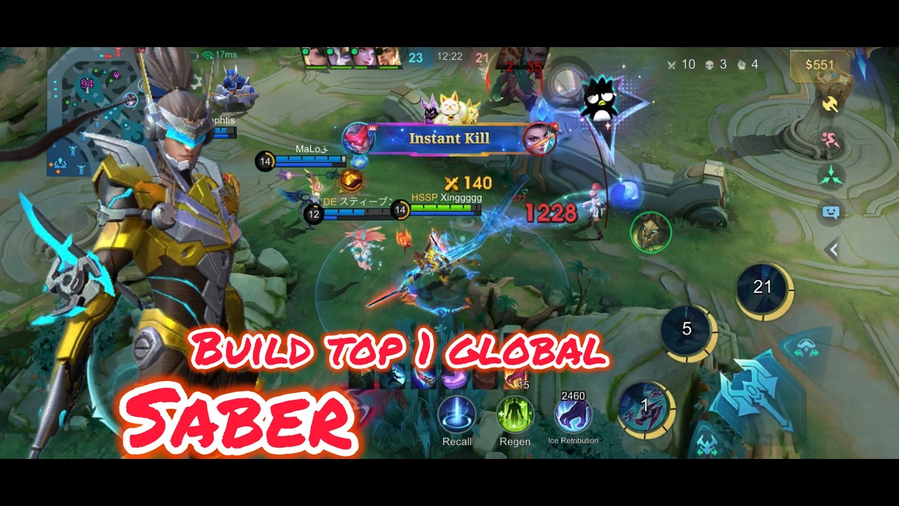 Saber Made Gusion Disappear — One Lock Was Enough 🔥 | BUILD TOP 1 GLOBAL ~ MLBB