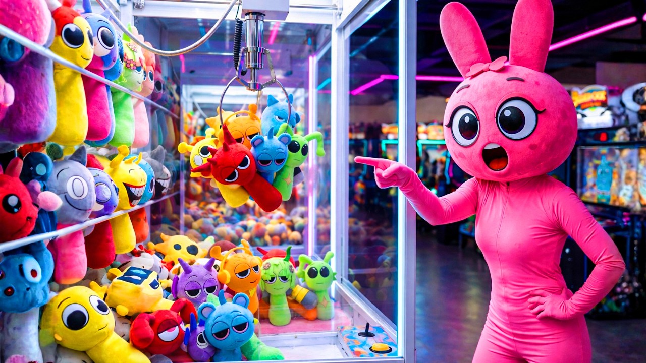 Is there anything unusual happening in this area  Pinki & Sprunki