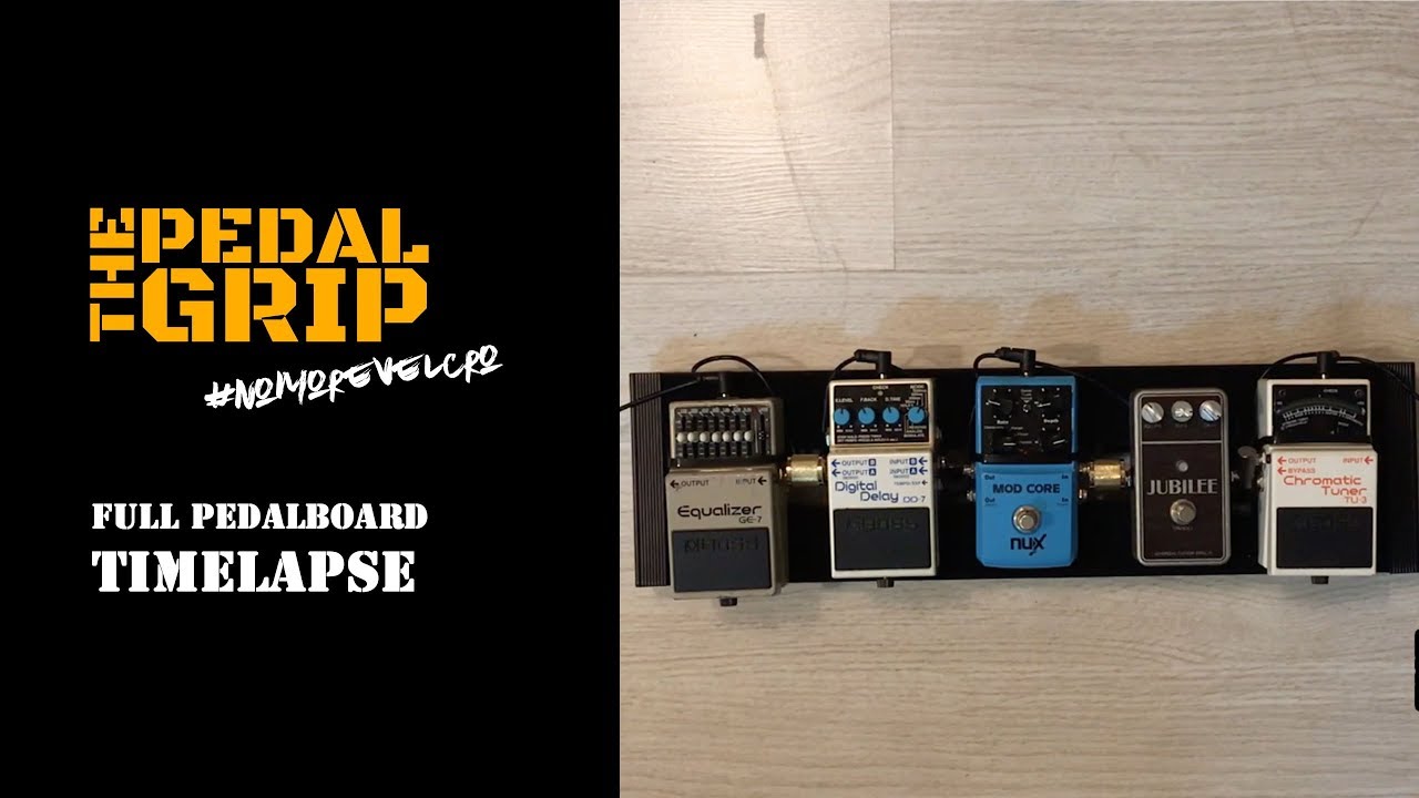 ThePedalGrip - Full pedalboard assembly Timelapse