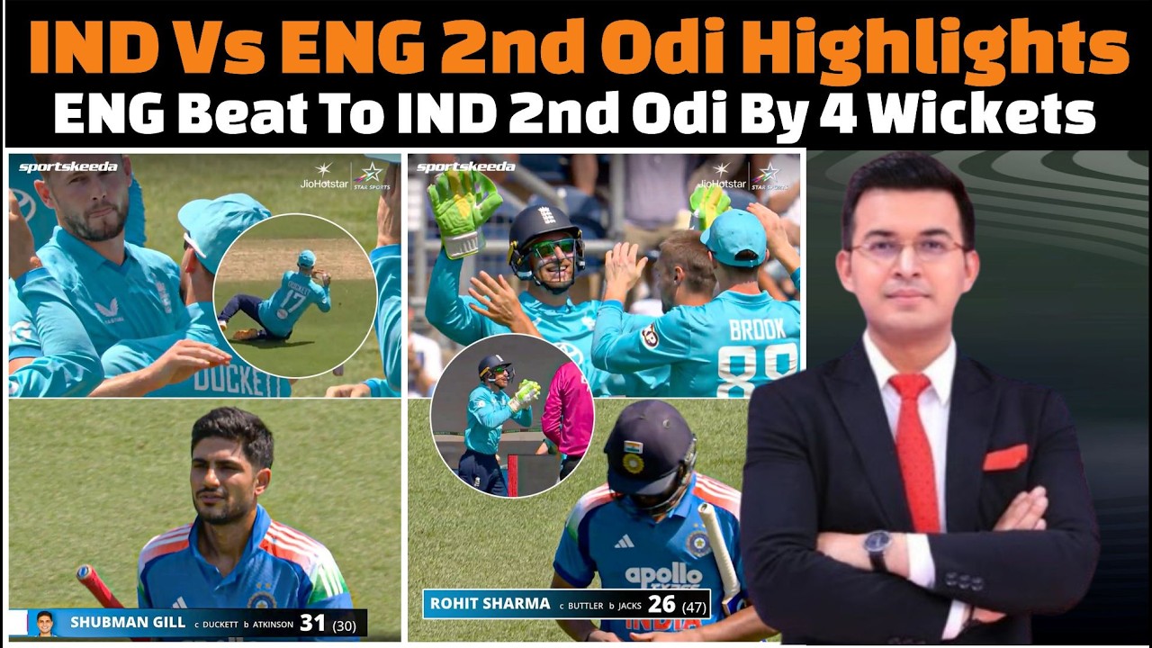 India vs England 2nd ODI 2026 complete highlights today.