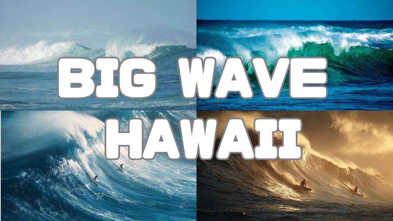 Winter North Shore Big Waves & Surf Competition | See the Ocean, Hear the Waves  Hawaii Instrumental