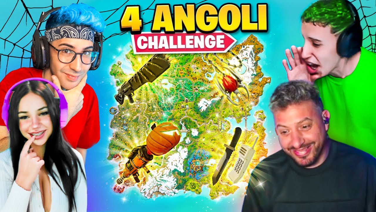 4 ANGOLI della MAPPA CHALLENGE con una NUOVA RAGAZZA su FORTNITE