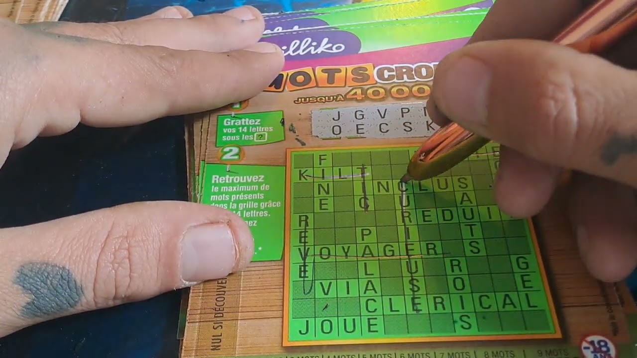 FDJ carnet de jackpot et de mots croisés 🤑😉(fin)