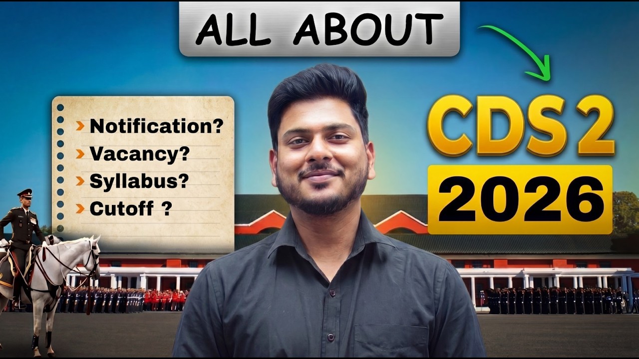CDS 2 2026 Complete Guide | Notification, Seats, Syllabus & Expected Cut Off | Defence Mania