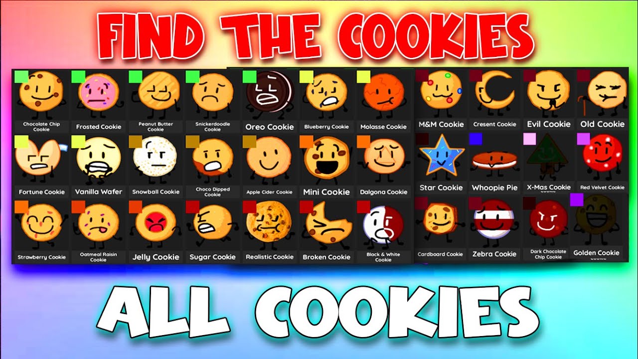Find the Cookies - ALL Cookies [ROBLOX]