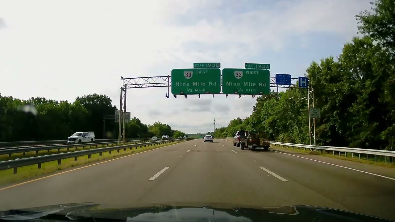 Interstate 64 Eastbound (Exits 190 to 200) | Richmond, VA