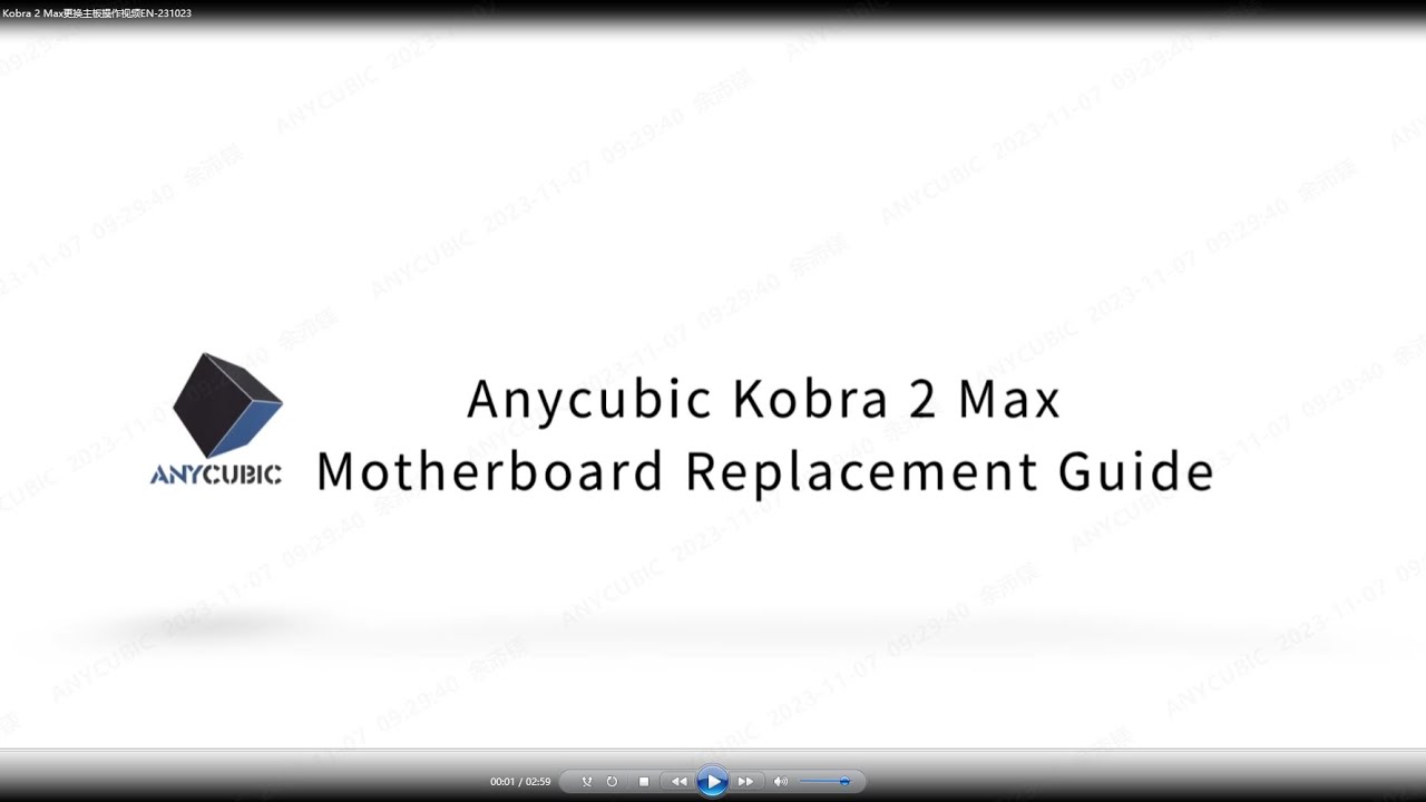 Anycubic Kobra 2 Max Motherboard Replacement Gguide