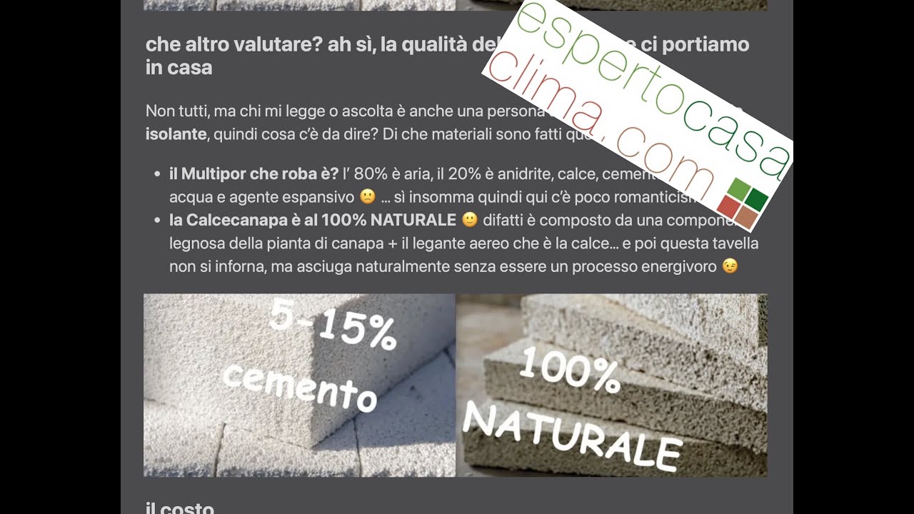 120# Multipor o Calcecanapa per isolamento interno da 5 cm