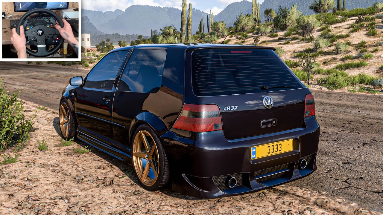 Volkswagen Golf R32 - Forza Horizon 5 | Steering Wheel Gameplay