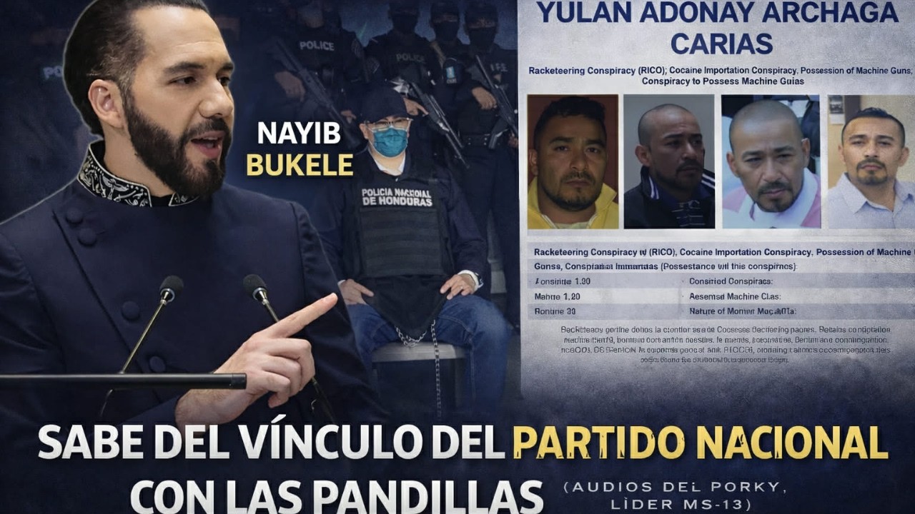 Lo que Bukele insinuó sobre Honduras… el vinculo del PORKY lider de la MS13 con el gobierno de JOH