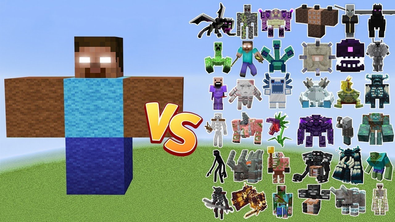 Minecraft HEROBRINE vs. ALLE BOSS MONSTER!