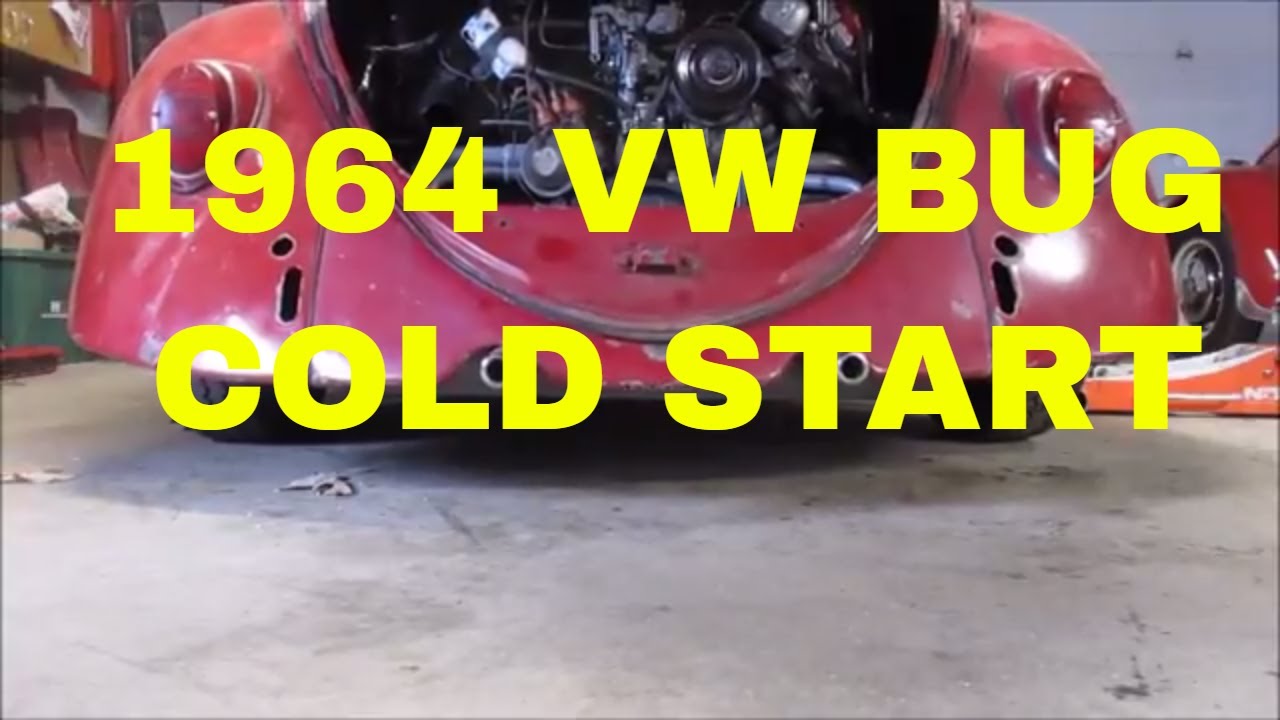 Cold Start 1964 vw bug and front end stuff