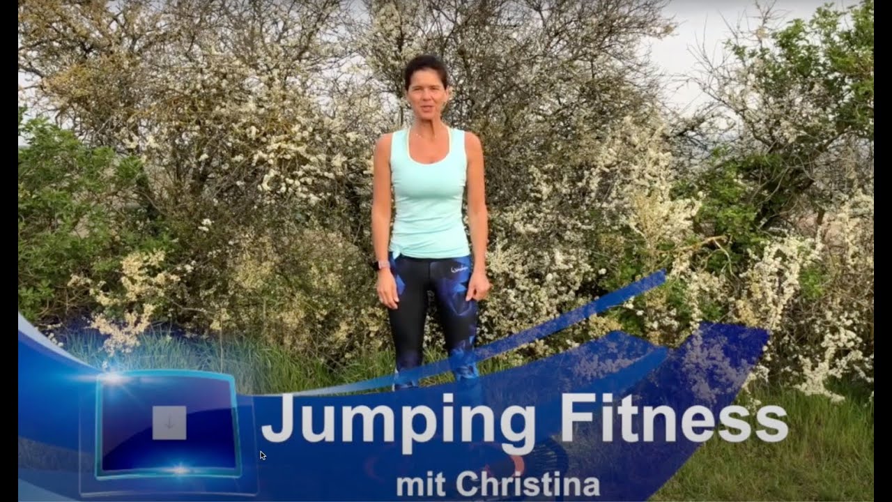 #6 alleswirdgut Jumping Fitness Workout mit Christina Outdoor 1 ganze Stunde Trampolin Springen HD