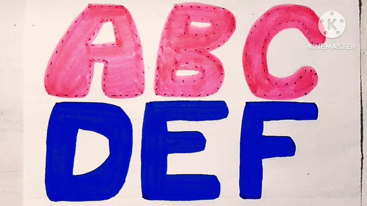 ABCD TRACING FOR KIDS ll ABC ALPHABET TRACING AND Coloring ABCD Alphabet panting 