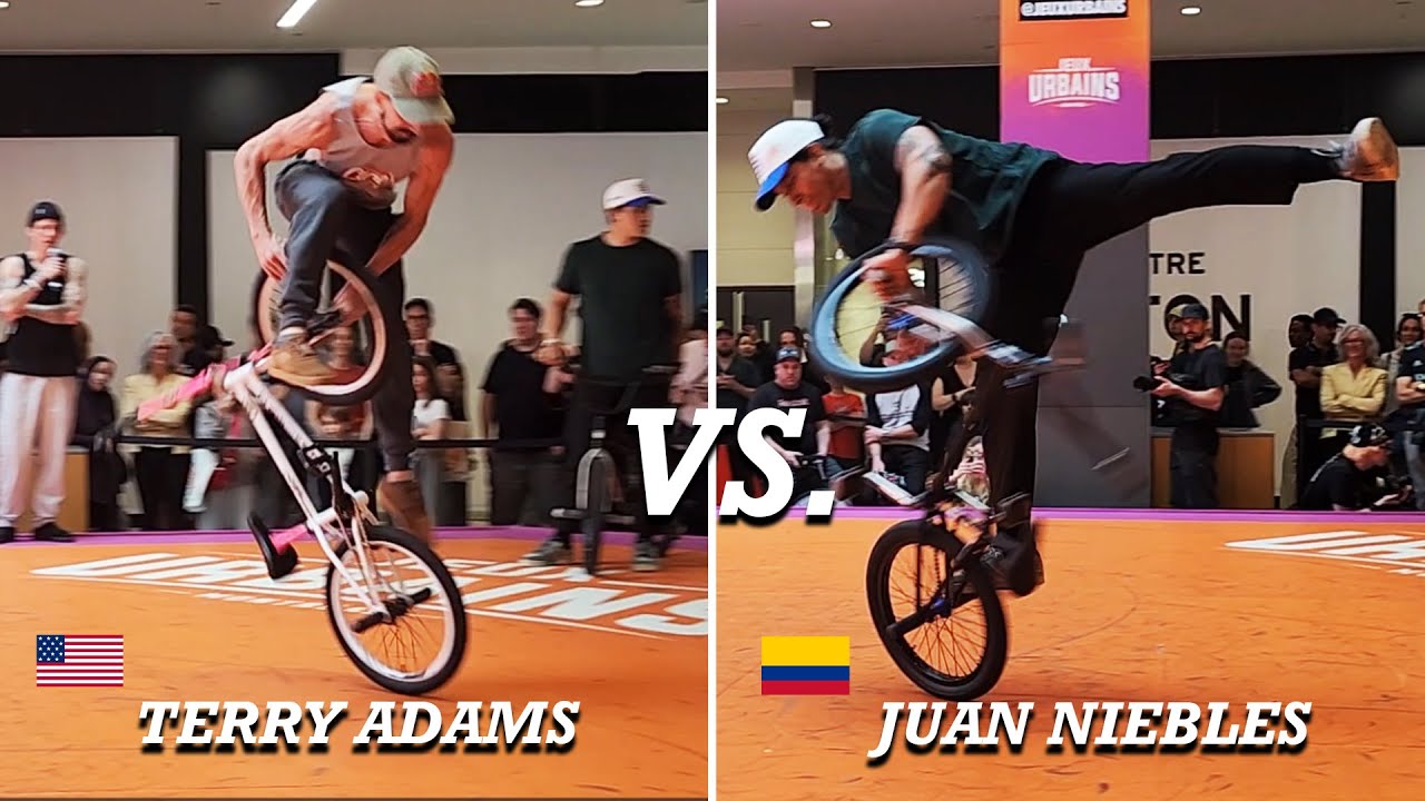 JEUX URBAINS 2025 BMX FLATLAND QUARTER FINALS Terry Adams versus Juan Camilo Niebles