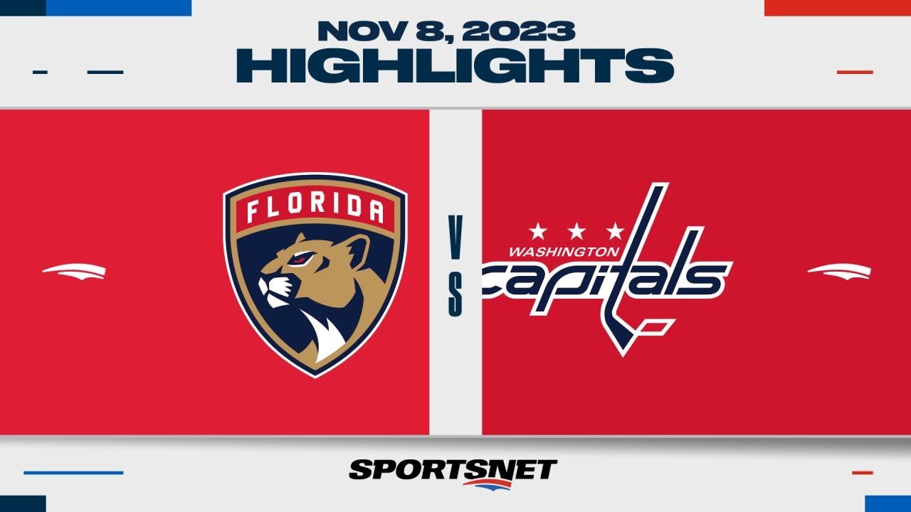NHL Highlights | Panthers vs. Capitals - November 8, 2023