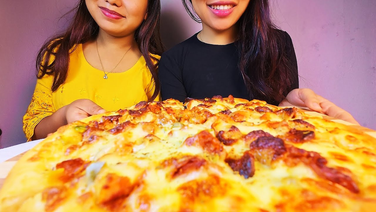 ASMR CHICKEN PIZZA 🍕🍕| No Talking