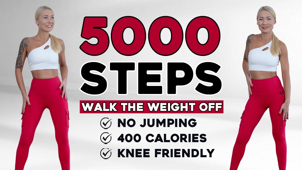 5000 STEPS WALKING WORKOUT | 5K Steps Challenge! 30 Min Fat Burning Endurance Knee Friendly