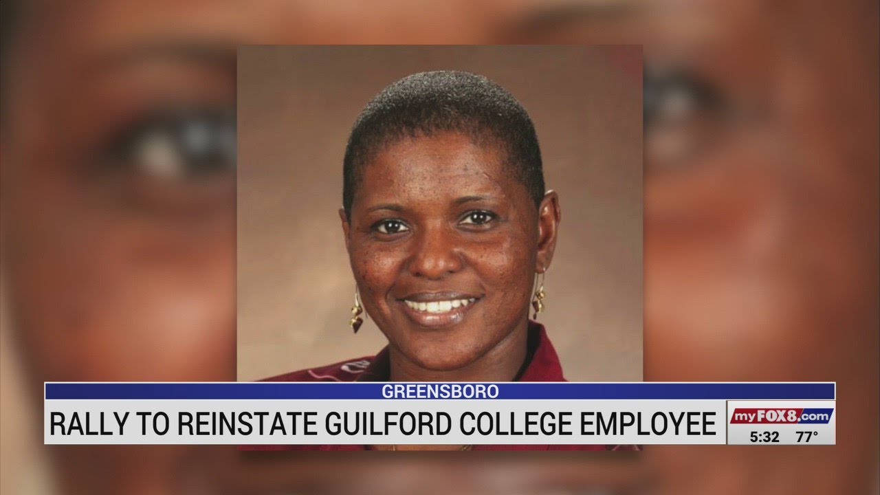 Rally to reinstate Guilford College employee