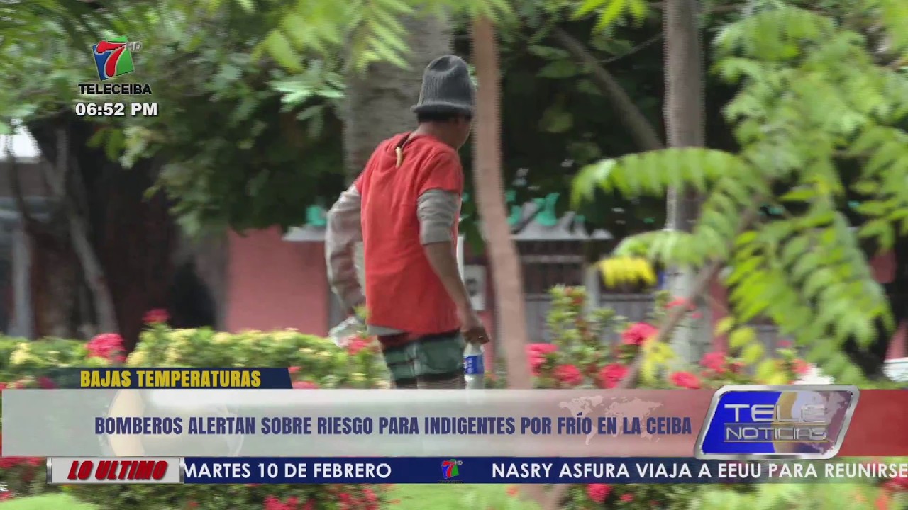 Bomberos alertan sobre riesgo para indigentes por frío en La Ceiba