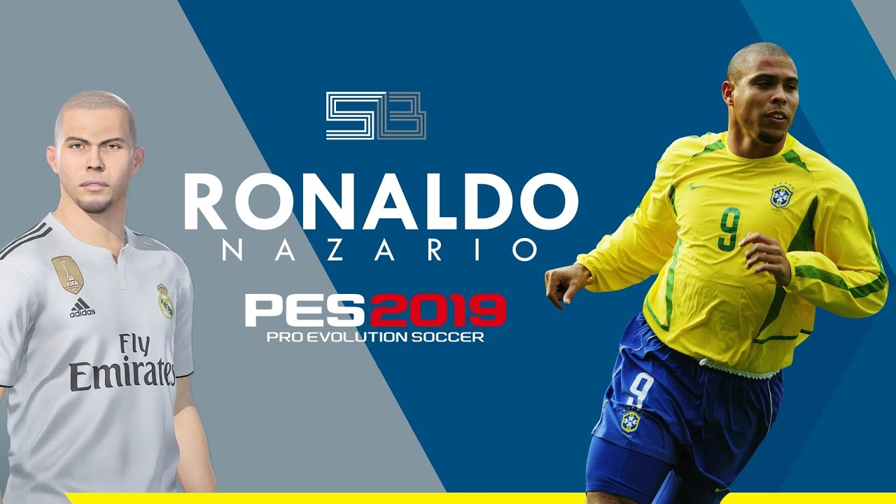 Ronaldo Nazario - PES 2019 (Stats, Face & Body)