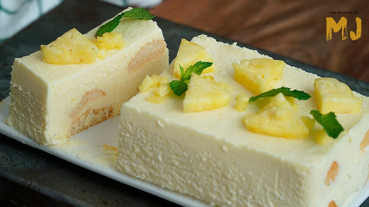 Tarta mousse de piña: postre fácil sin horno