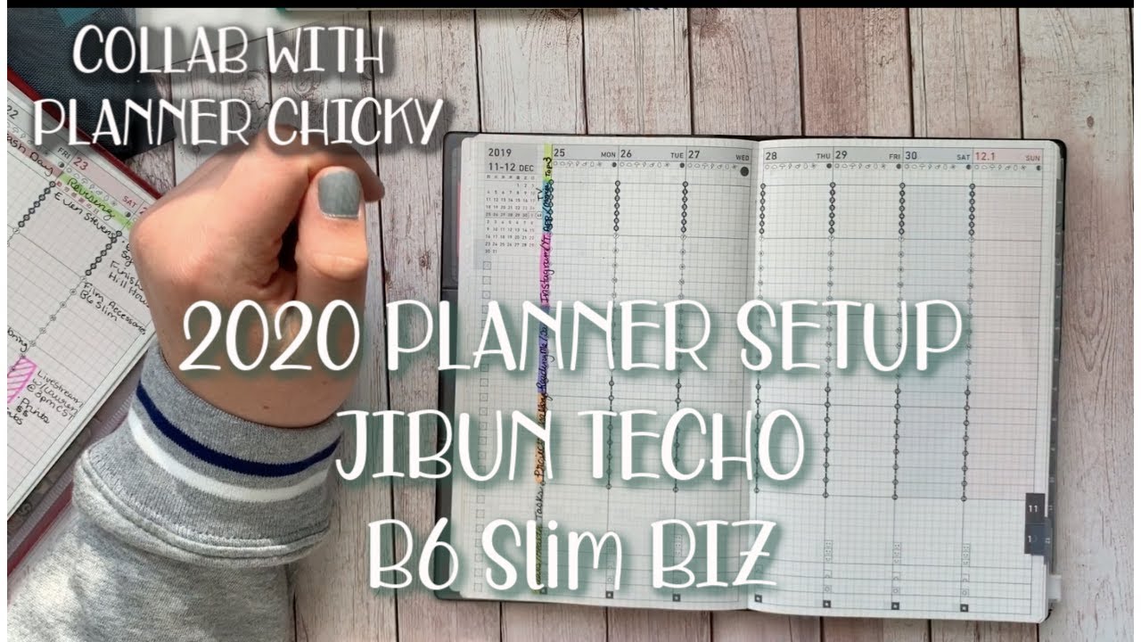 2020 Planner Setup Kokuyo Jibun Techo B6 Slim Biz | Collab with Planner Chicky