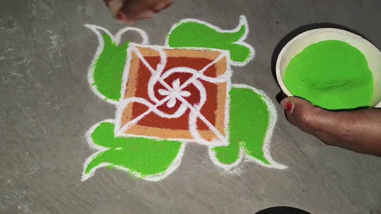 # Angnat kadhanyasathi  Buetifull  rangoli. #Sundar rangoli  . How to make a  Buetifull rangoli? 