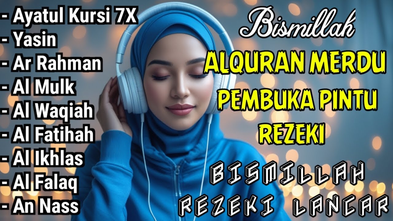 Murottal Al Quran Merdu Pembuka Rezeki 🤲Surat AL MULK, AL BAQARAH,YASIN,AL WAQIAH | Ngaji Merdu