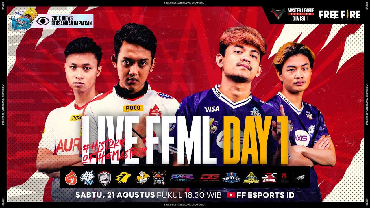 [2021] Free Fire Master League Season IV Divisi 1 - Match Day 1