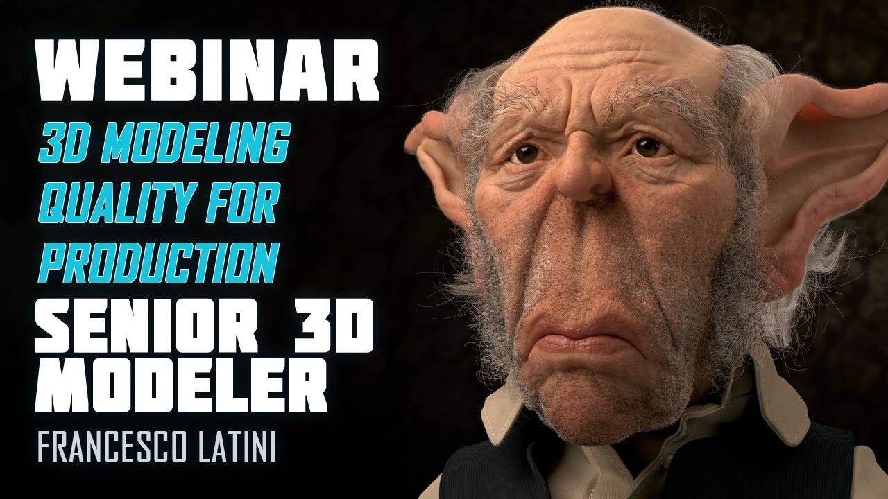 SHORTCUT WEBINAR - 3D Modeling for production - Francesco Latini | Freelance 3D Hardsurface modeler.